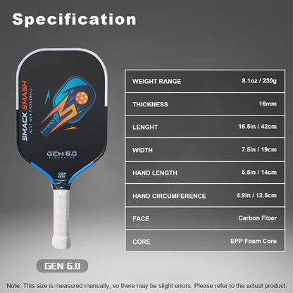 Pickleball Paddle Gen 6.0